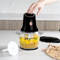 Tocator legume Berlinger Haus, Black Rose, 500W, sticla/plastic, negru/transparent