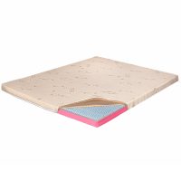 Topper Saltea Ortopedic 150x200 - Latex 6+2+1 cm, Husa Bio Bumbac, Hotel Range