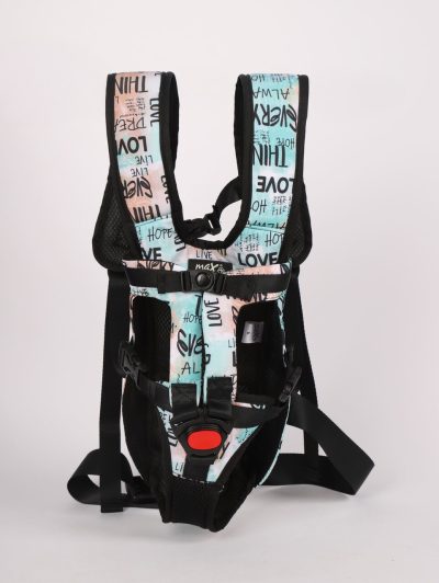 Transportor frontal pentru câini, Paws &amp; Whiskers, Premium, Albastru